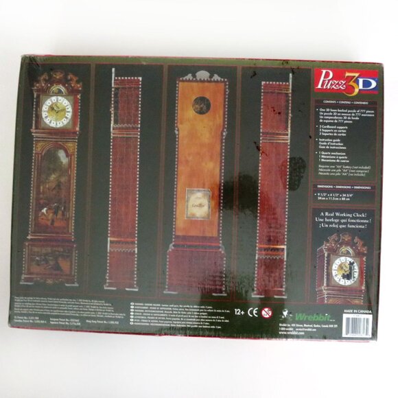 Puzz 3D Grandfather Clock New Sealed - Picture 6 of 8